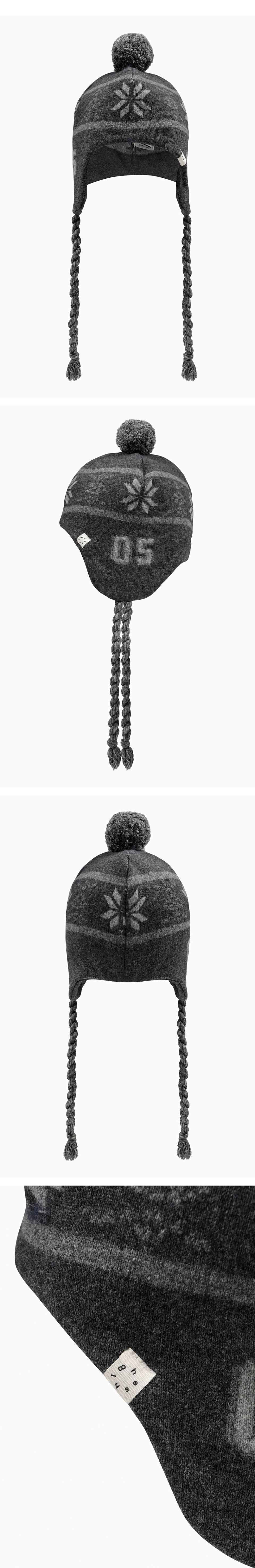帽子 OHESHIO BELL EARFLAP BEANIE MUSINSA公式 | OHESHIO BELL EARFLAP BEANIE, CHARCOAL