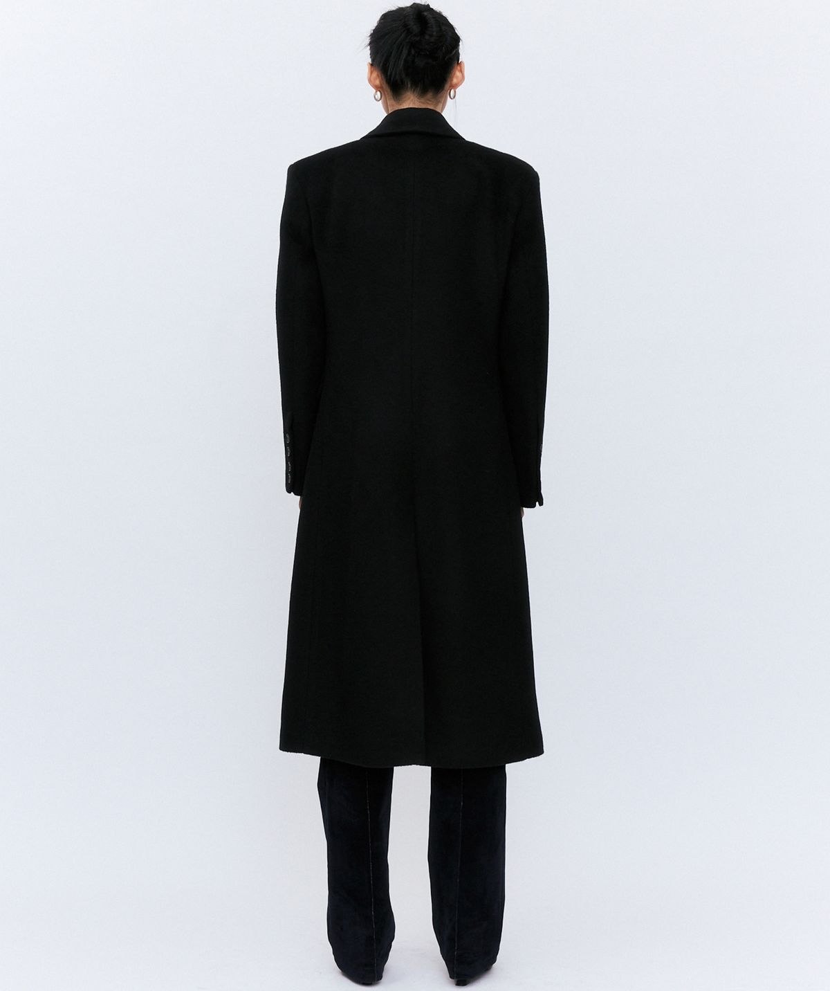유지(YUJI) VIRGIN WOOL COAT BLACK