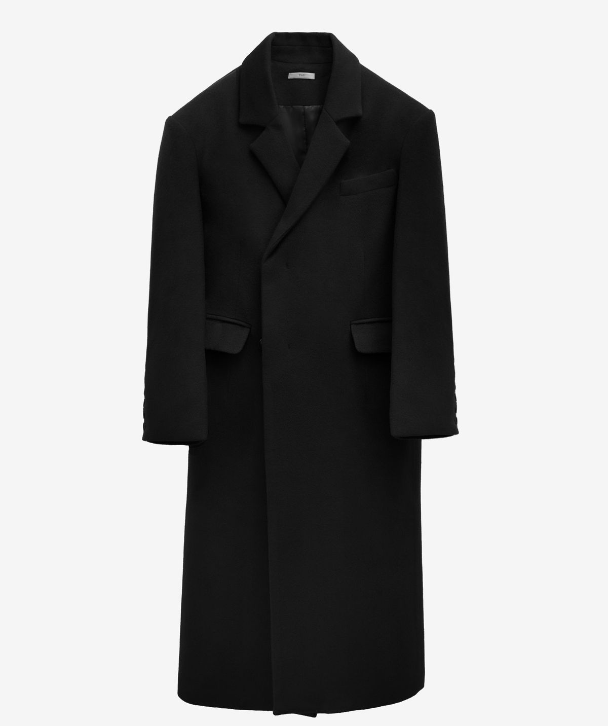 유지(YUJI) VIRGIN WOOL COAT BLACK