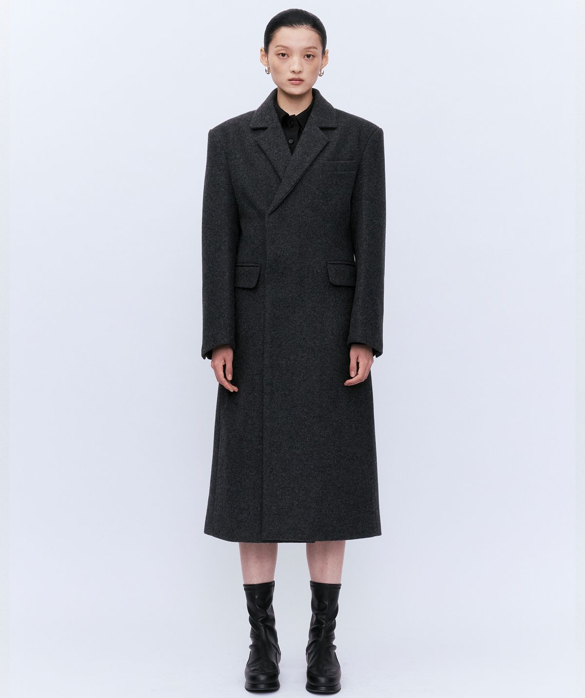 유지(YUJI) VIRGIN WOOL COAT GREY