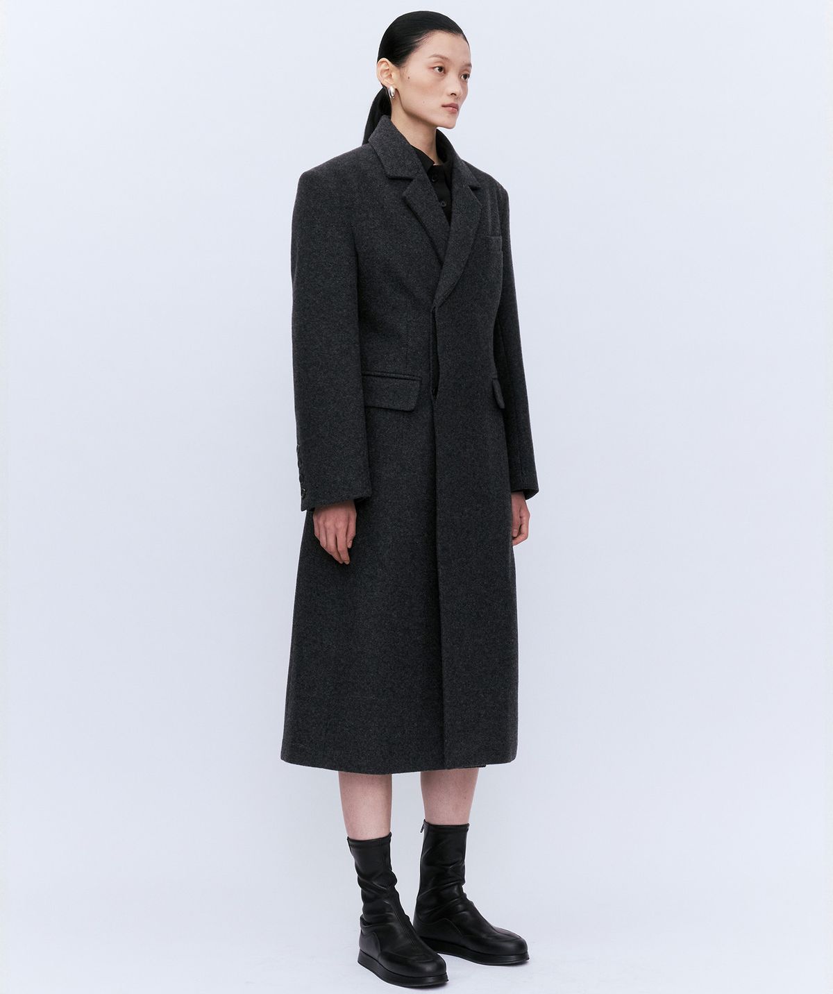 유지(YUJI) VIRGIN WOOL COAT GREY