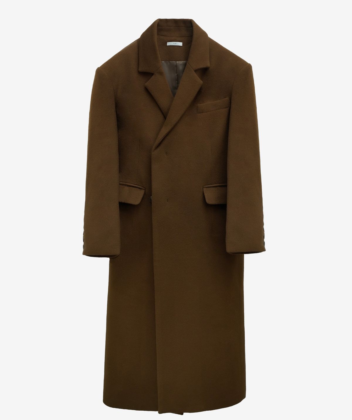 유지(YUJI) VIRGIN WOOL COAT BROWN
