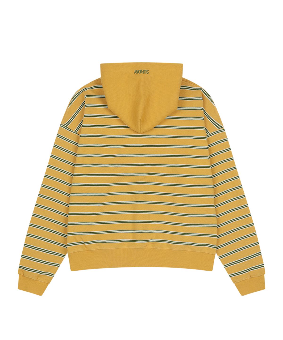 선데이후르츠마켓(SUNDAY FRUIT MARKET) SUNDAY STRIPE HOODIE MUSTARD