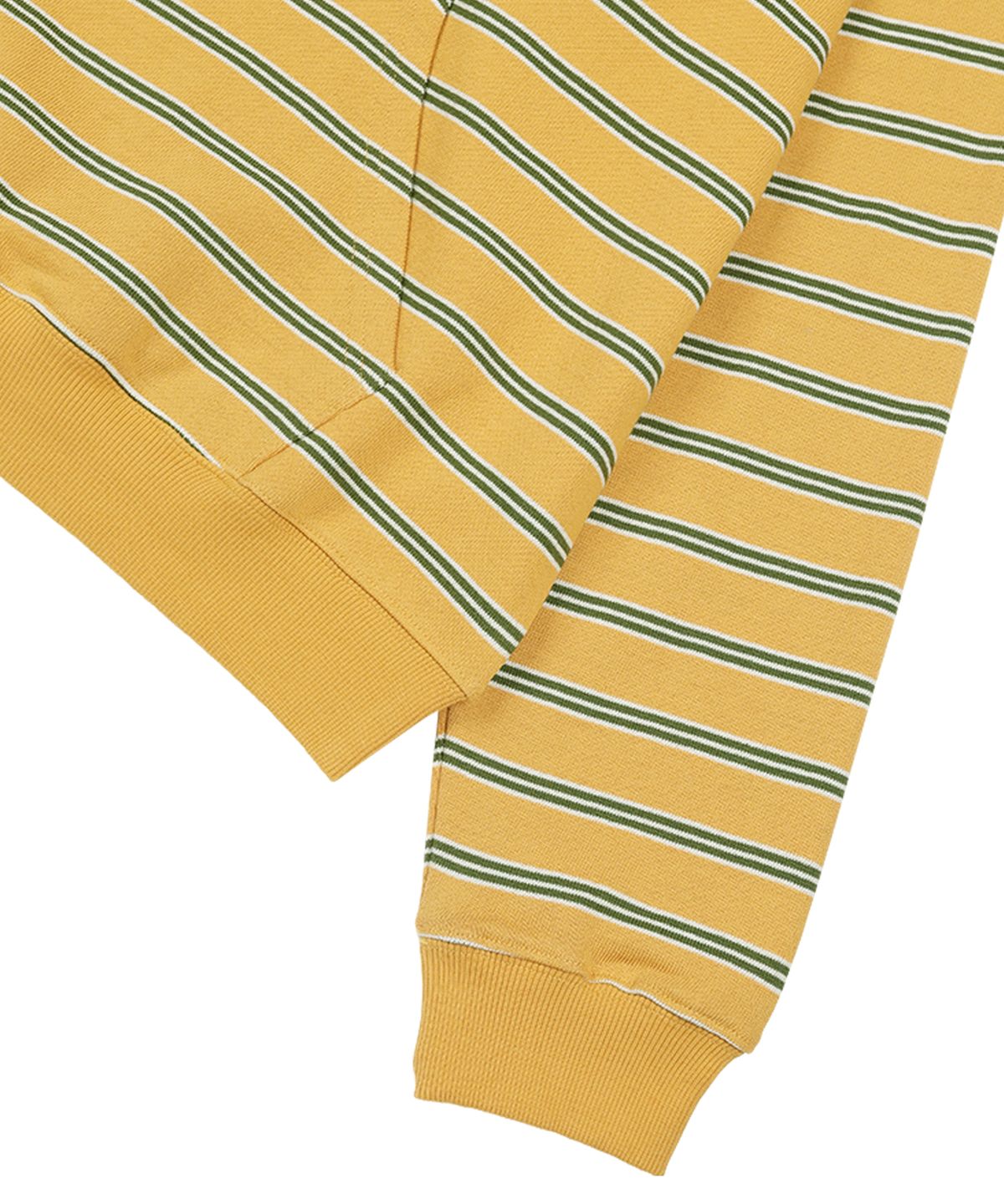 선데이후르츠마켓(SUNDAY FRUIT MARKET) SUNDAY STRIPE HOODIE MUSTARD