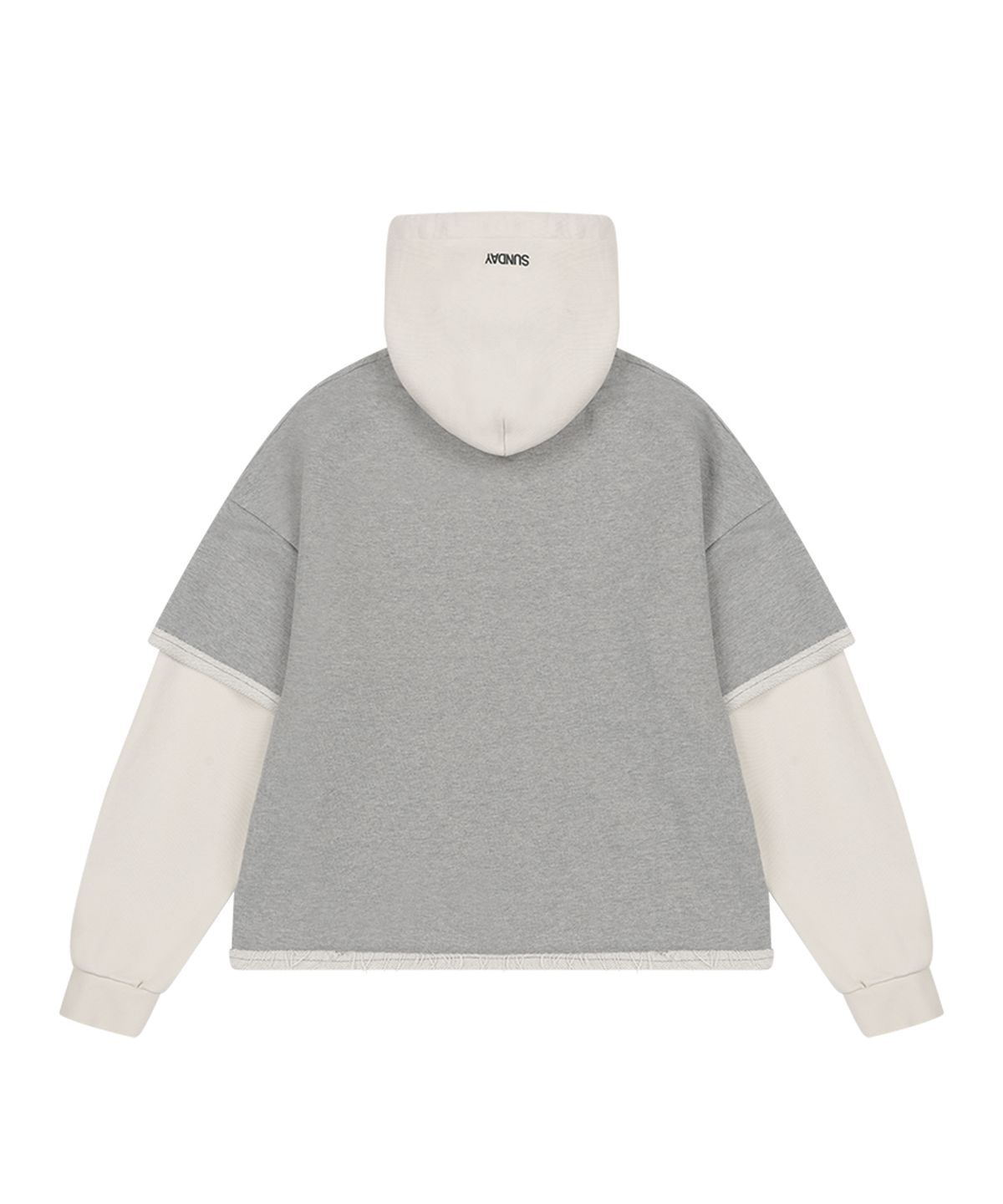 선데이후르츠마켓(SUNDAY FRUIT MARKET) CHERRY LAYERED HOODIE GRAY