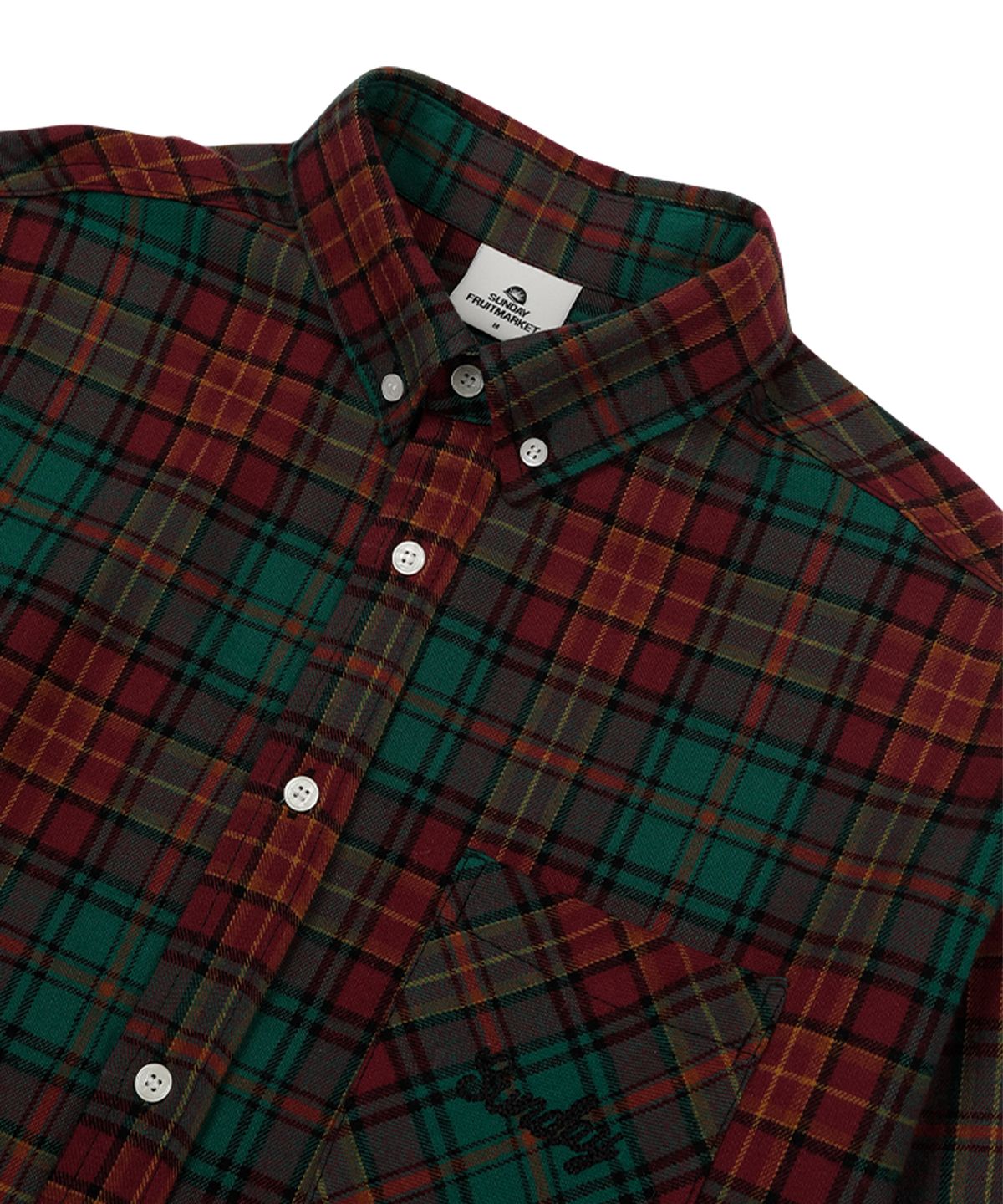 선데이후르츠마켓(SUNDAY FRUIT MARKET) SUNDAY CHECK SHIRT GREEN