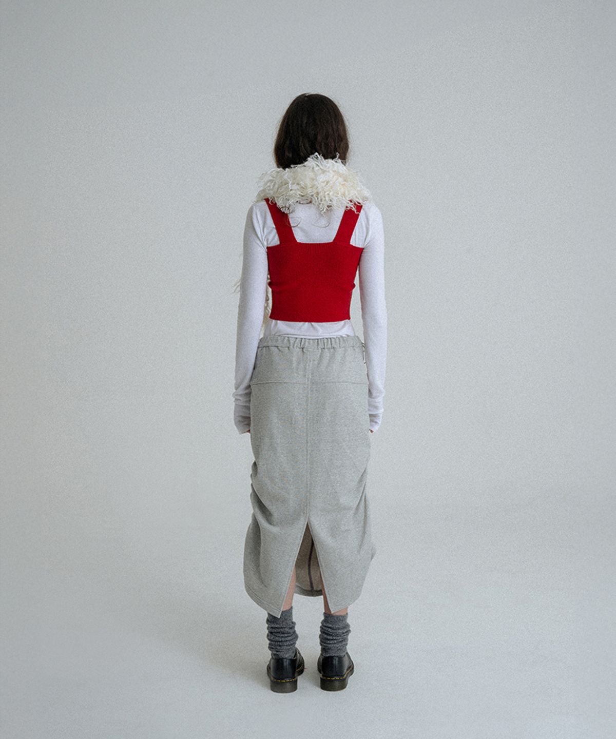 선데이후르츠마켓(SUNDAY FRUIT MARKET) SUN CROPPED VEST RED