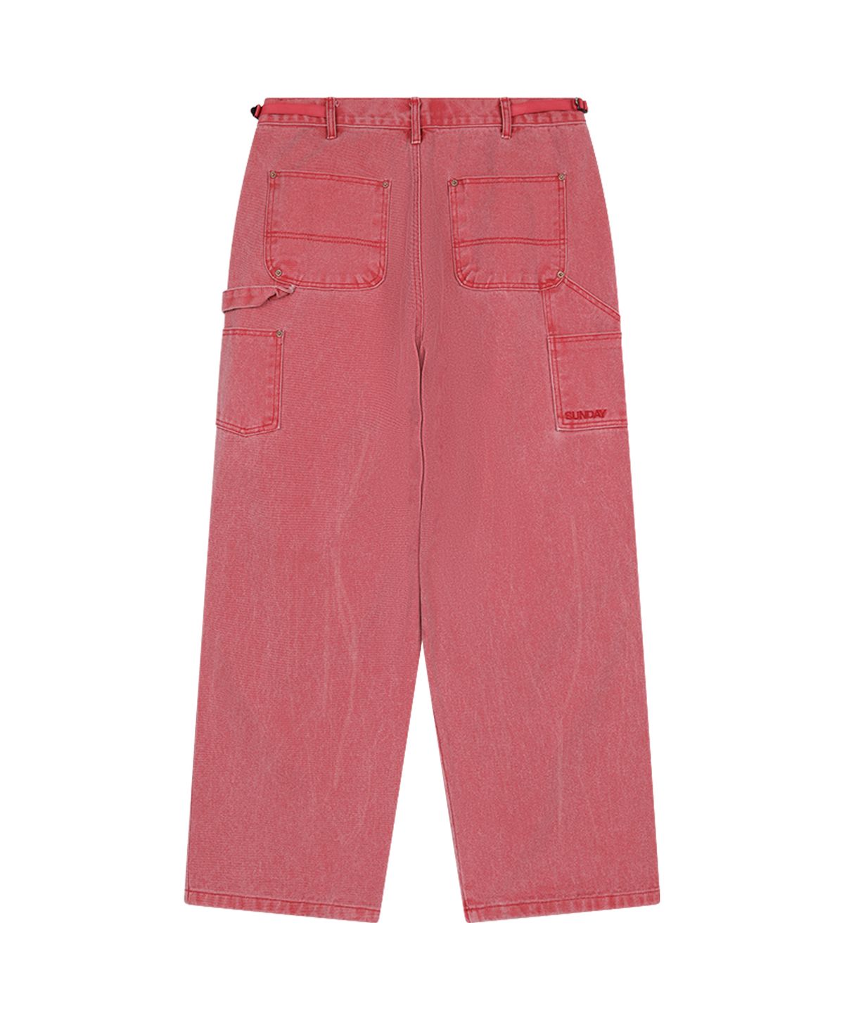 선데이후르츠마켓(SUNDAY FRUIT MARKET) PIGMENT DART PANT RED