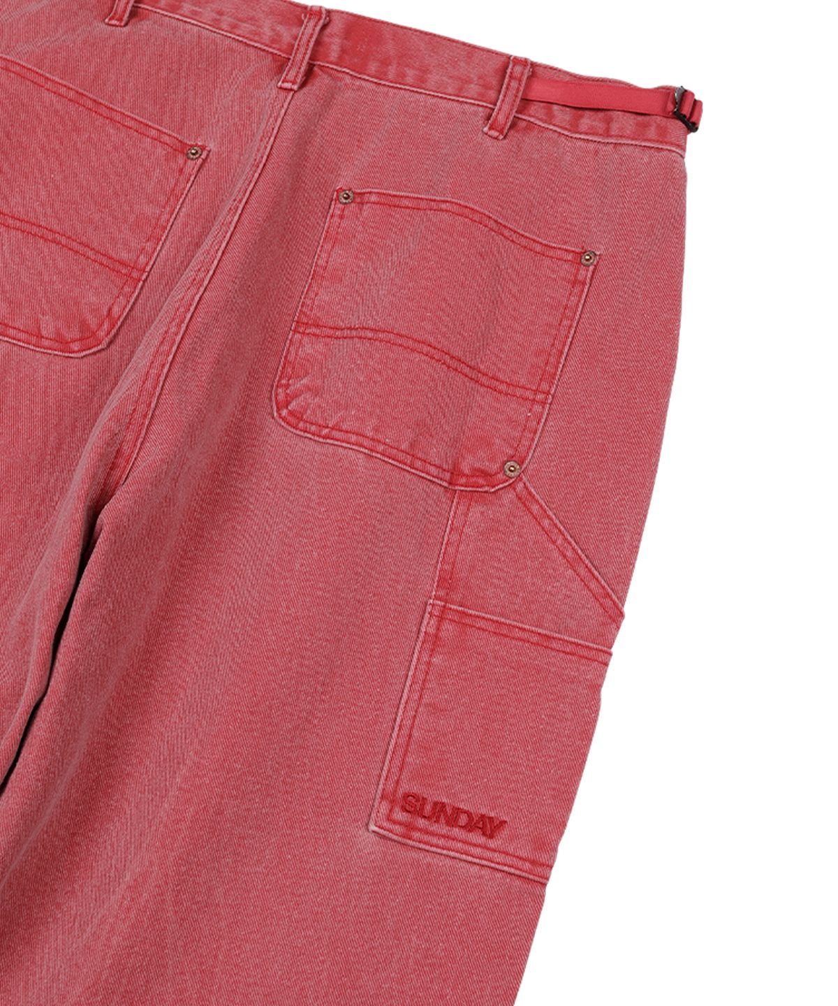 선데이후르츠마켓(SUNDAY FRUIT MARKET) PIGMENT DART PANT RED