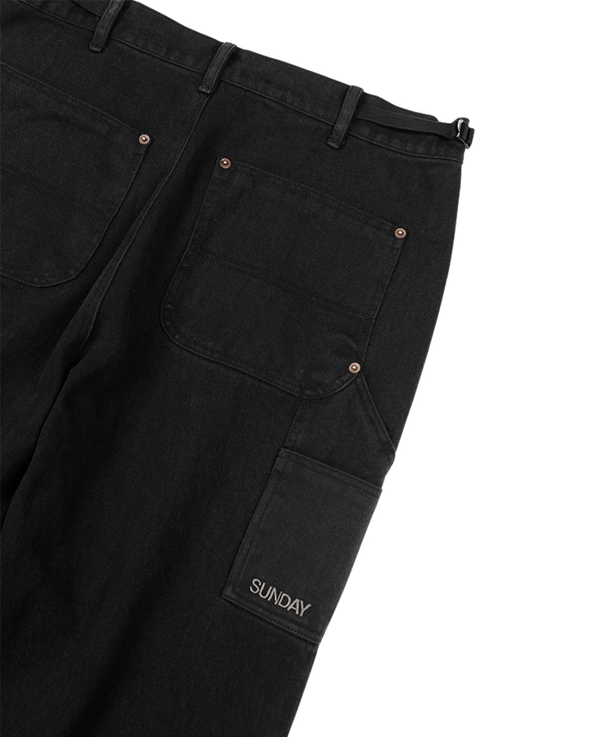 선데이후르츠마켓(SUNDAY FRUIT MARKET) PIGMENT DART PANT BLACK
