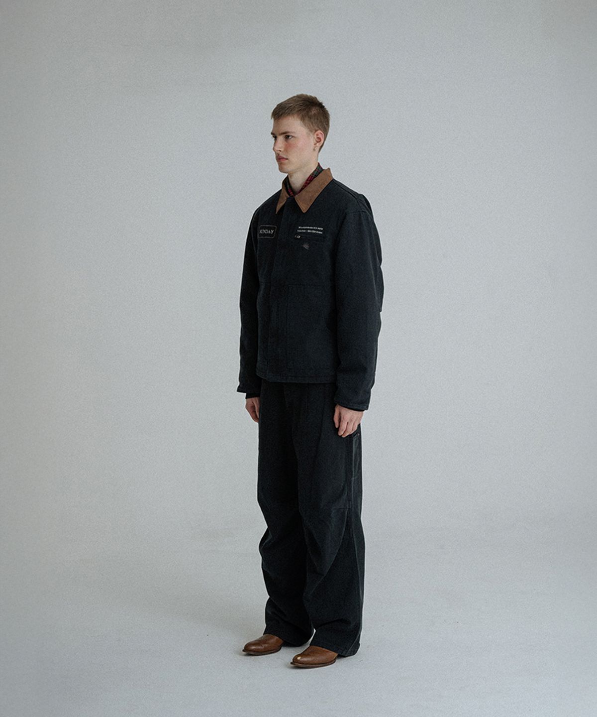 선데이후르츠마켓(SUNDAY FRUIT MARKET) PIGMENT DART PANT BLACK