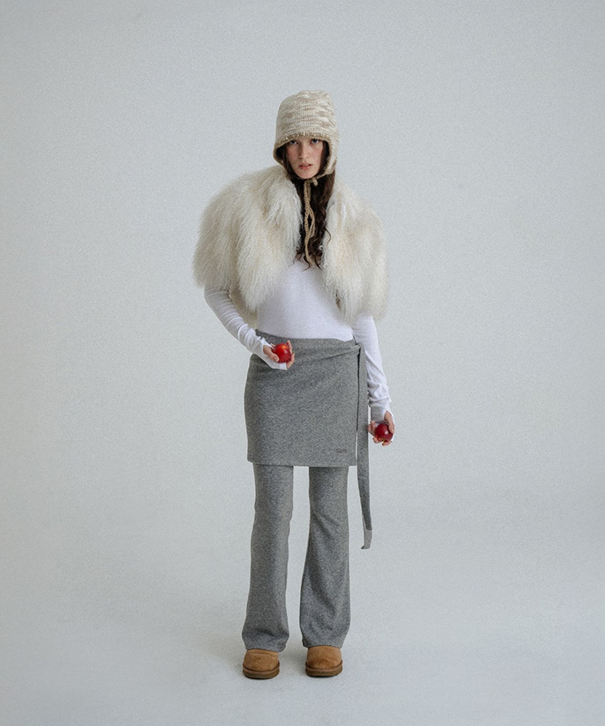 선데이후르츠마켓(SUNDAY FRUIT MARKET) SUN FLARE PANT WRAP SET GRAY
