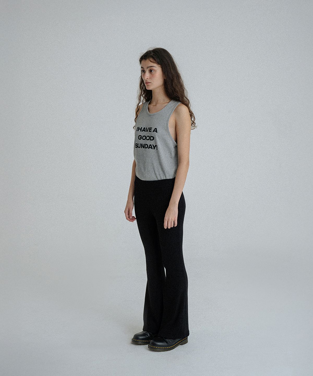 선데이후르츠마켓(SUNDAY FRUIT MARKET) SUN FLARE PANT WRAP SET BLACK