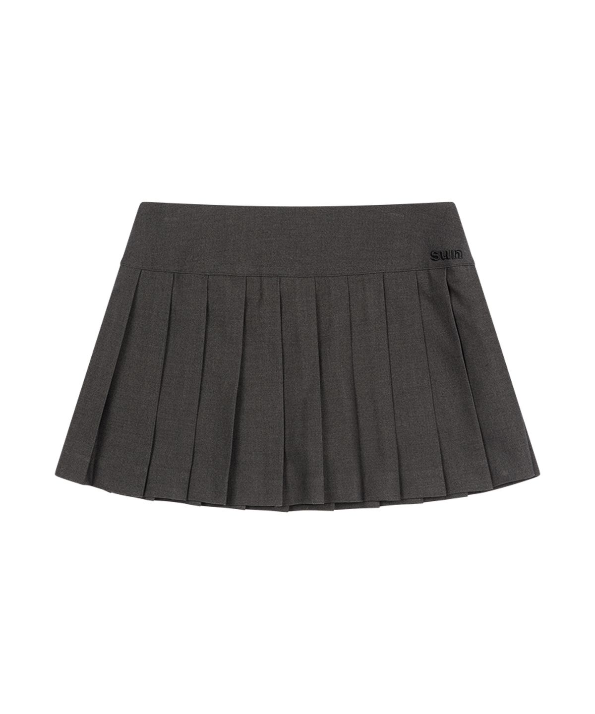 선데이후르츠마켓(SUNDAY FRUIT MARKET) SUN PLEATS SKIRT CHARCOAL