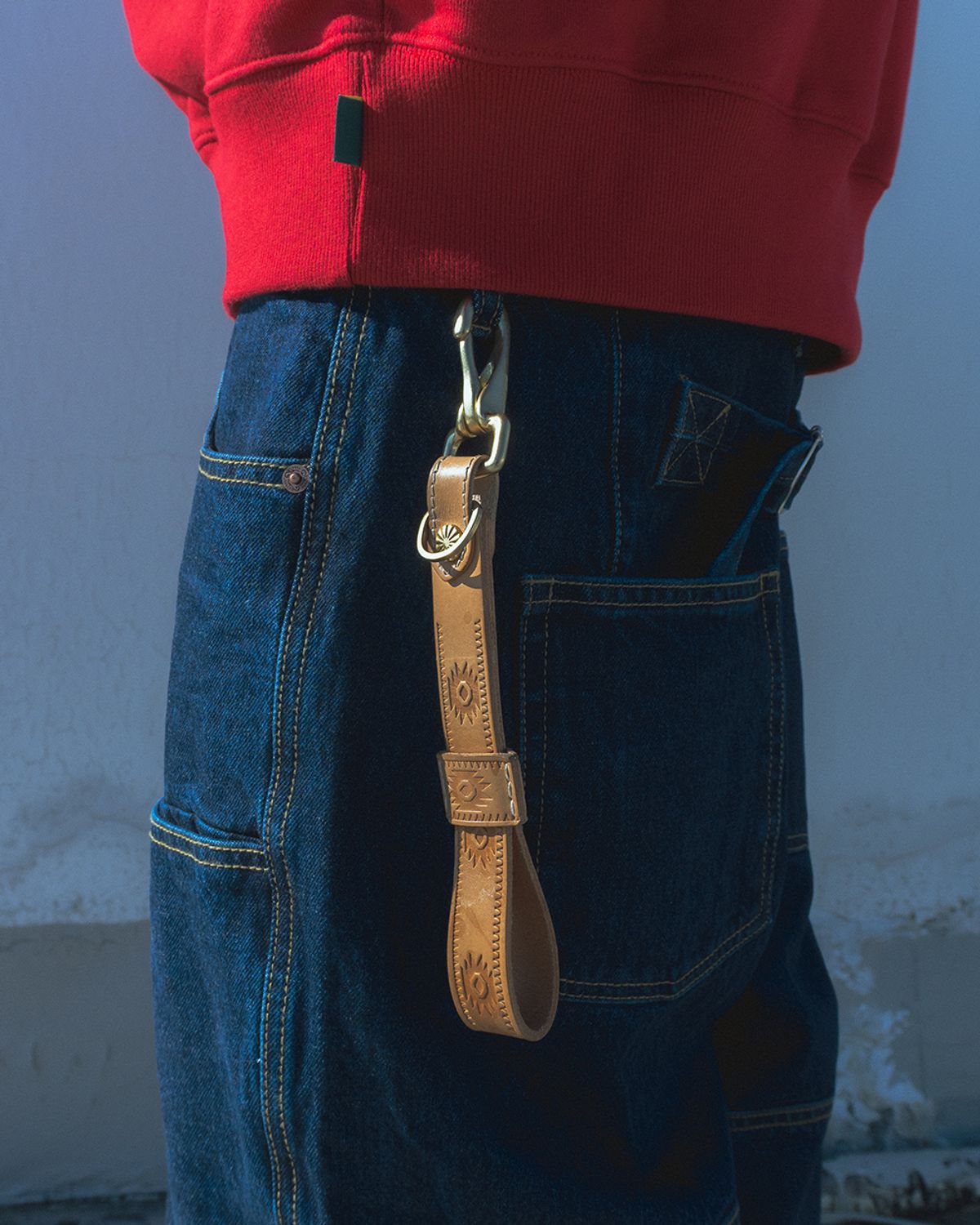 카락터(KARACTOR) Glove holder leather key ring / Vegetable natural