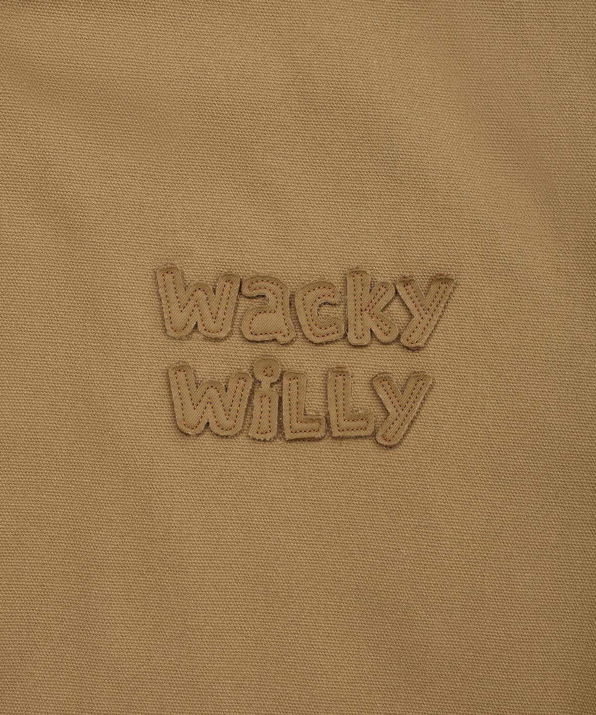 와키윌리(WACKY WILLY) 후드 패딩 워크자켓 베이지