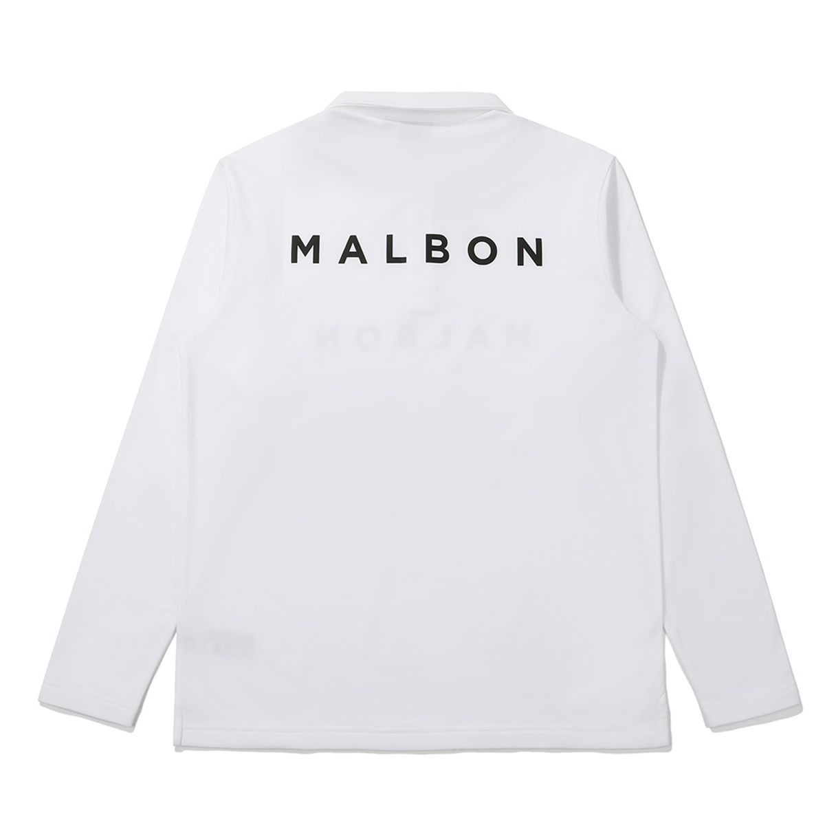 말본 골프(MALBON GOLF) 베이직 기모 폴로 티셔츠 OFF WHITE (MAN)