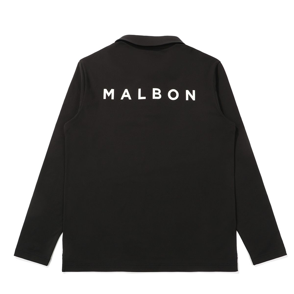 말본 골프(MALBON GOLF) 베이직 기모 폴로 티셔츠 BLACK (MAN)