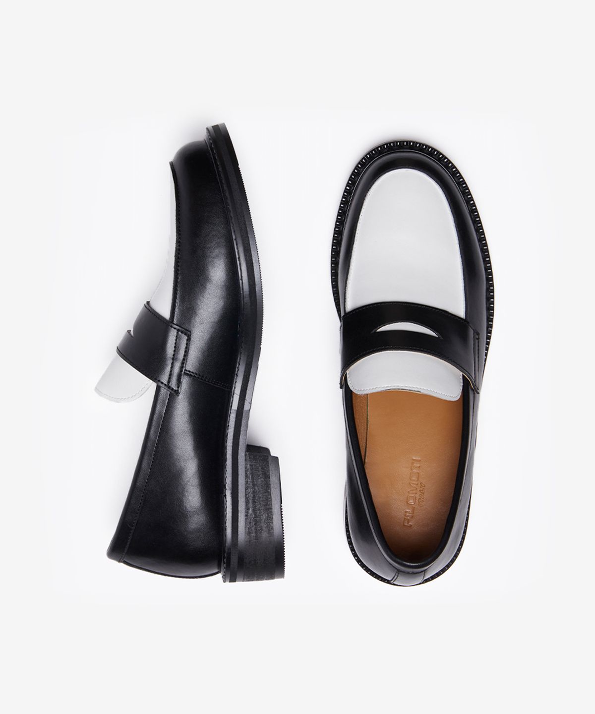 필로모티(FILOMOTI) ETERNO LOAFER  에테르노 로퍼 슈즈 [Black/White]
