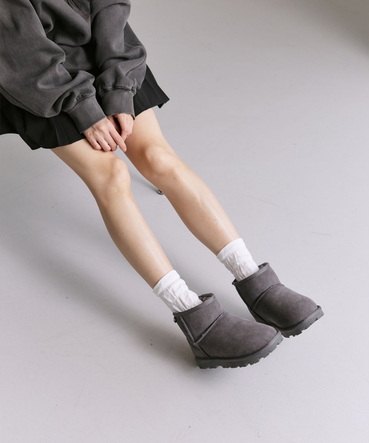 모그어스(MOGAUS) 래더 퍼 천연소가죽 숏부츠 5color(Men & Women size)