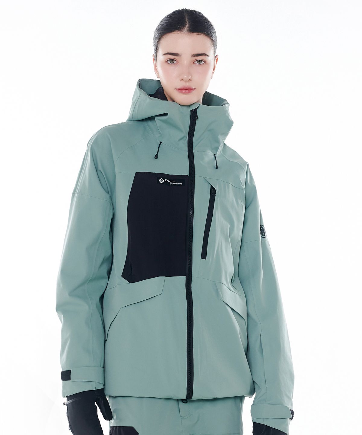 돌아우터웨어(DOLL OUTERWEAR) 2425 클라로 보드복 자켓 그린 남녀공용