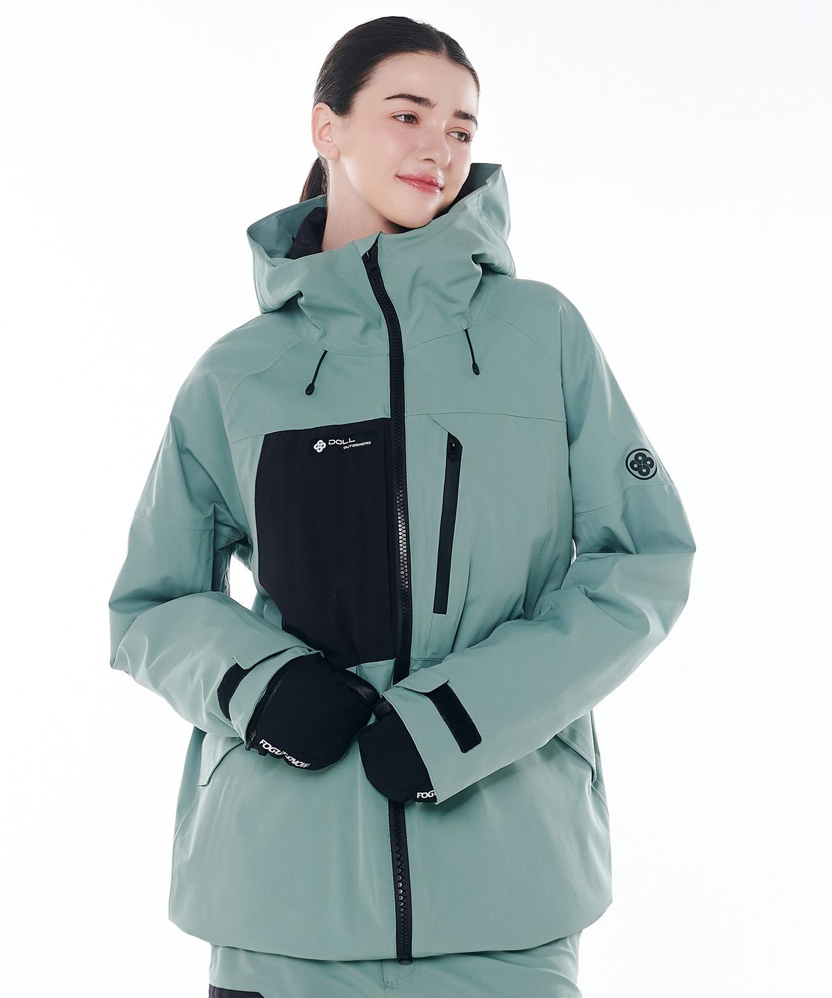 돌아우터웨어(DOLL OUTERWEAR) 2425 클라로 보드복 자켓 그린 남녀공용