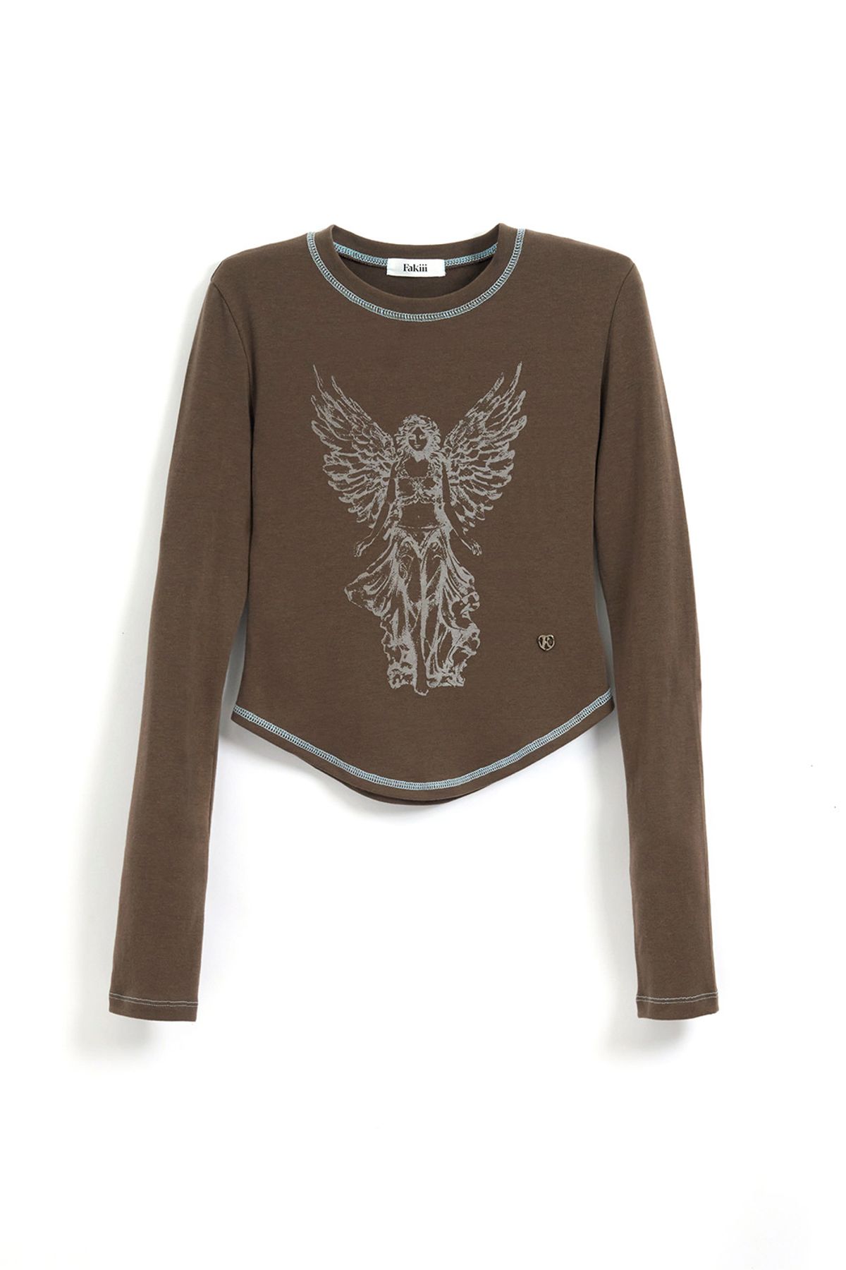 페이키(FAKIII) Angel Blessing T-shirt_Brown
