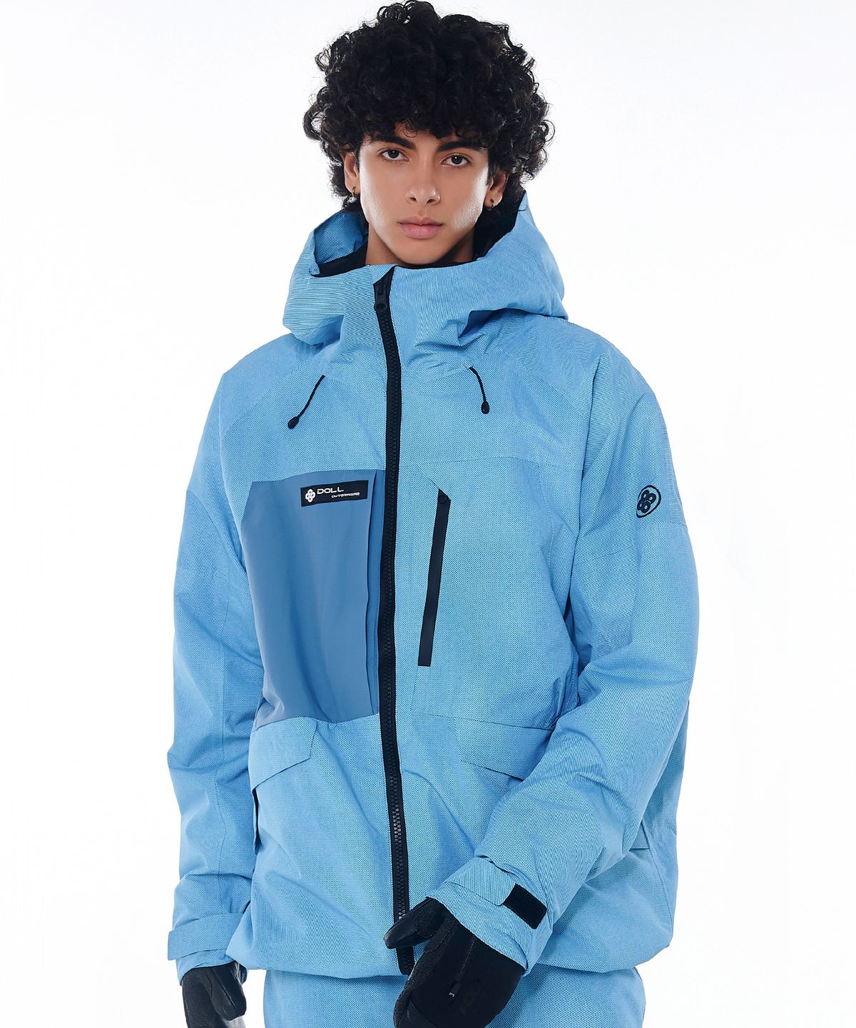 돌아우터웨어(DOLL OUTERWEAR) 2425 클라로 보드복 자켓 데님 프린트 남녀공용