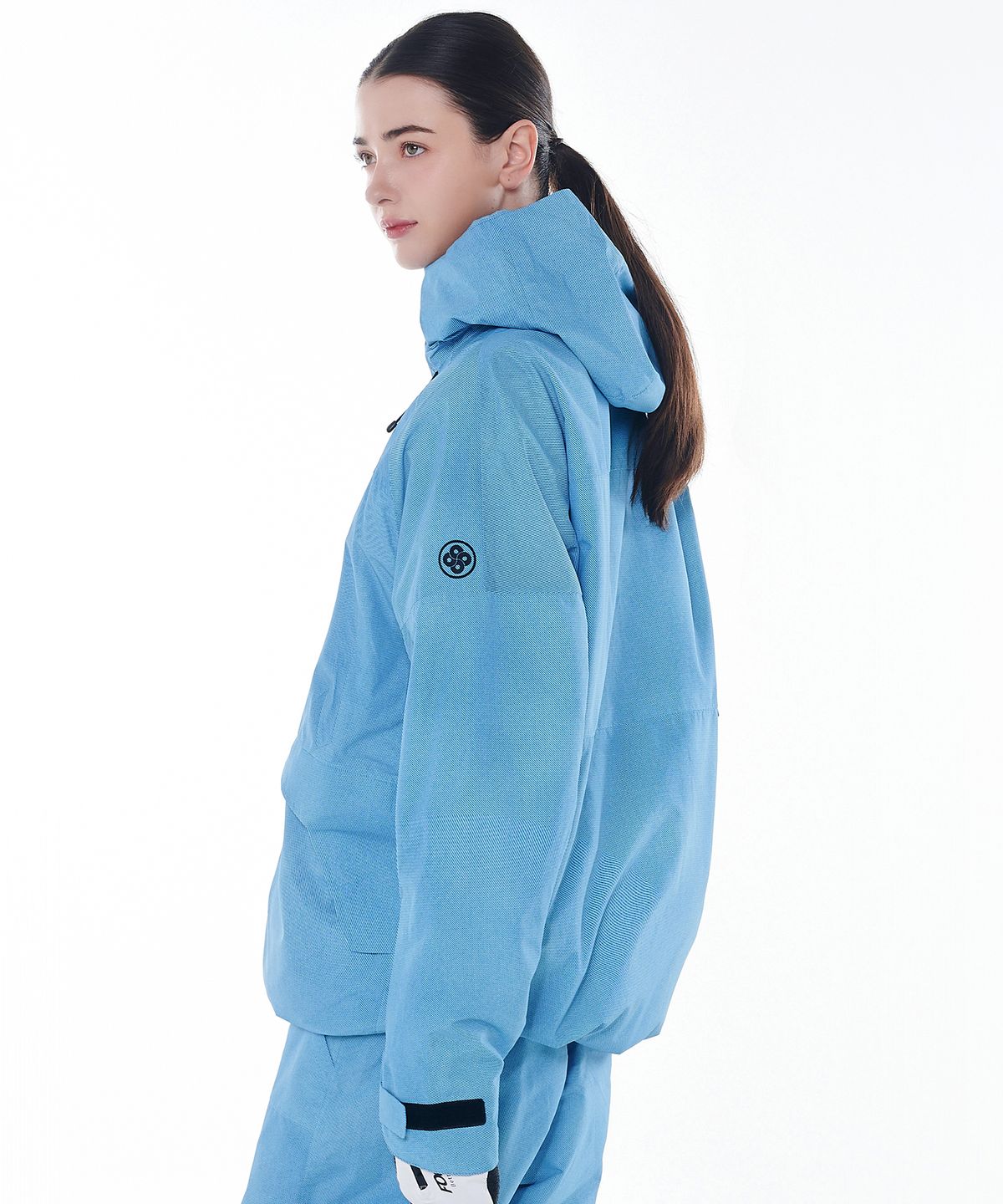 돌아우터웨어(DOLL OUTERWEAR) 2425 클라로 보드복 자켓 데님 프린트 남녀공용