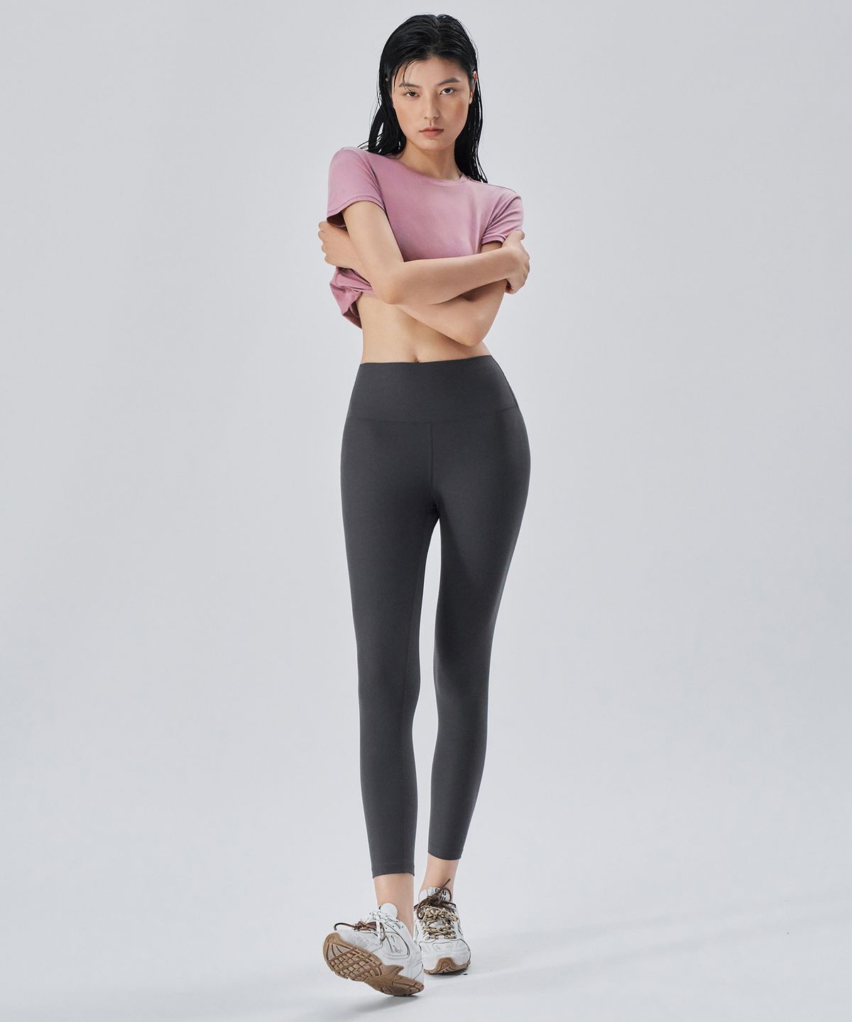 시티브리즈 액티브(CITYBREEZE ACTIVE) 액티브 에어리 7부 레깅스_CHARCOAL