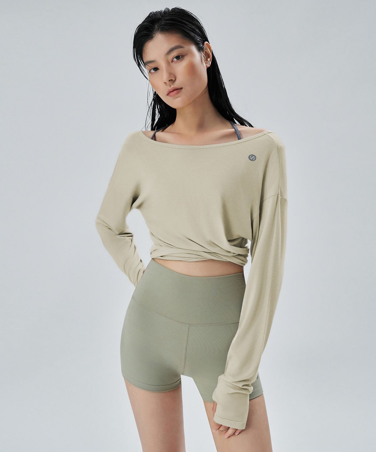 시티브리즈 액티브(CITYBREEZE ACTIVE) 액티브 에어리 롱슬리브 커버업_OLIVE GREEN