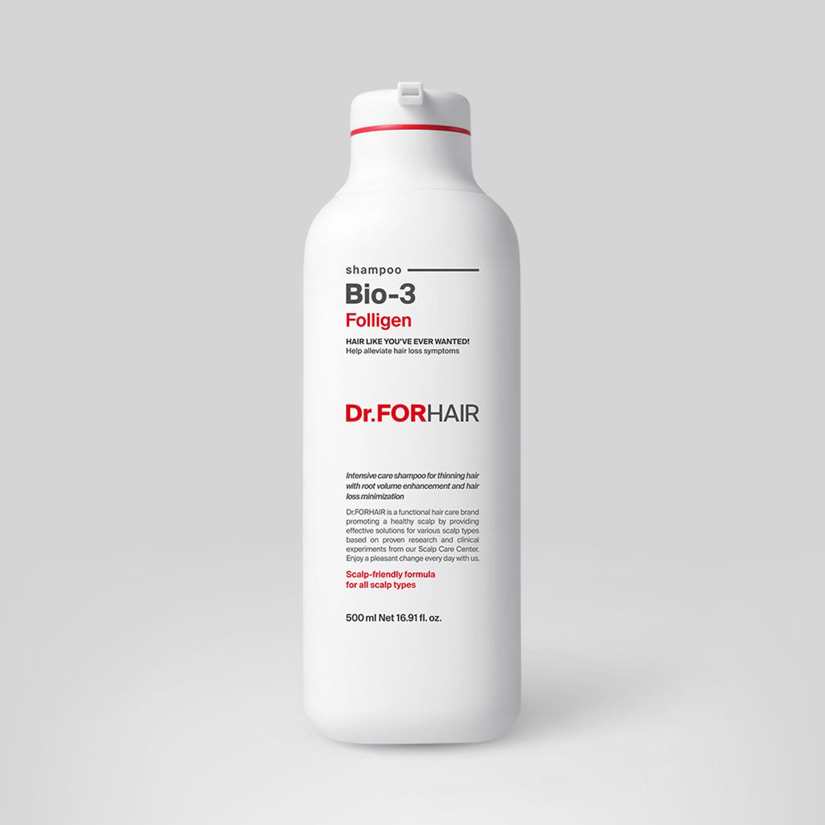 닥터포헤어(DR.FORHAIR) 모발빠짐감소 뿌리볼륨개선 폴리젠 바이오3 샴푸 500ml