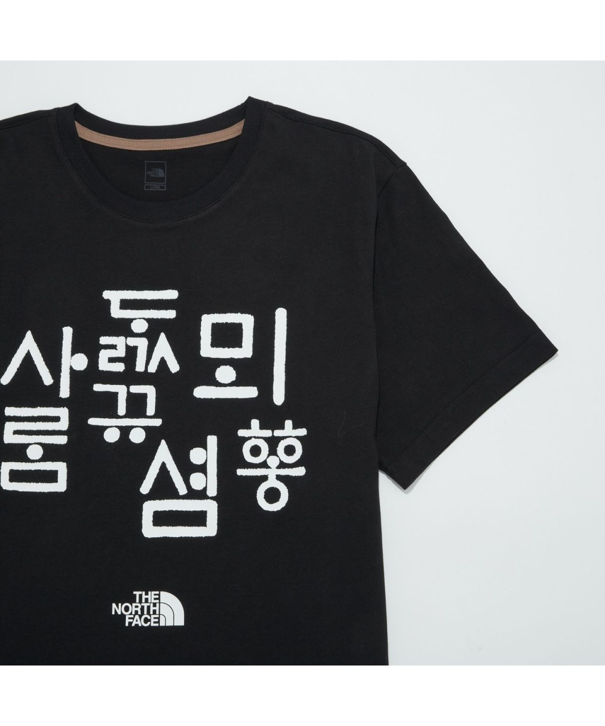 노스페이스(THE NORTH FACE) NT7UR54E TNF 한글 반팔 라운드티 6_REAL BLACK
