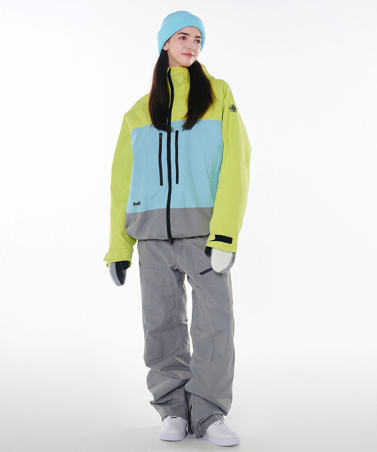 돌아우터웨어(DOLL OUTERWEAR) 2425 보니타 자켓&팬츠 보드복 세트 그린 남녀공용