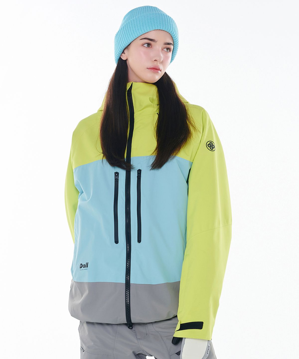 돌아우터웨어(DOLL OUTERWEAR) 2425 보니타 자켓&팬츠 보드복 세트 그린 남녀공용