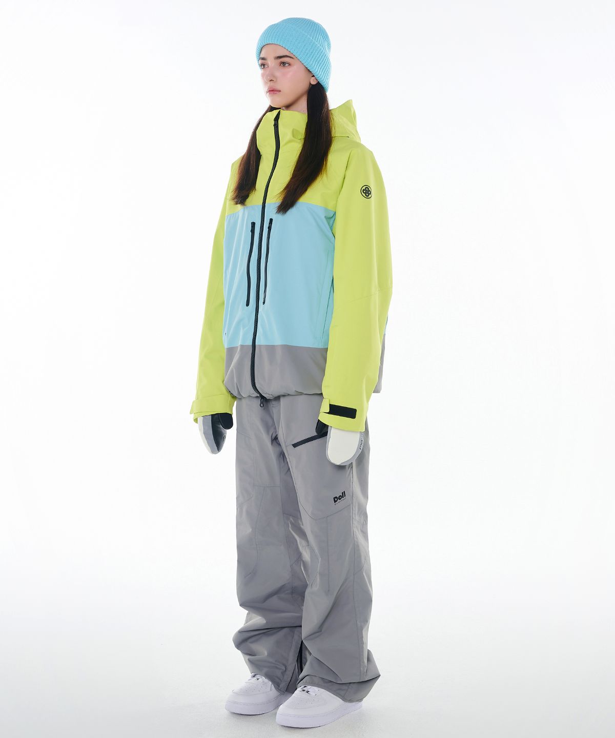 돌아우터웨어(DOLL OUTERWEAR) 2425 보니타 자켓&팬츠 보드복 세트 그린 남녀공용
