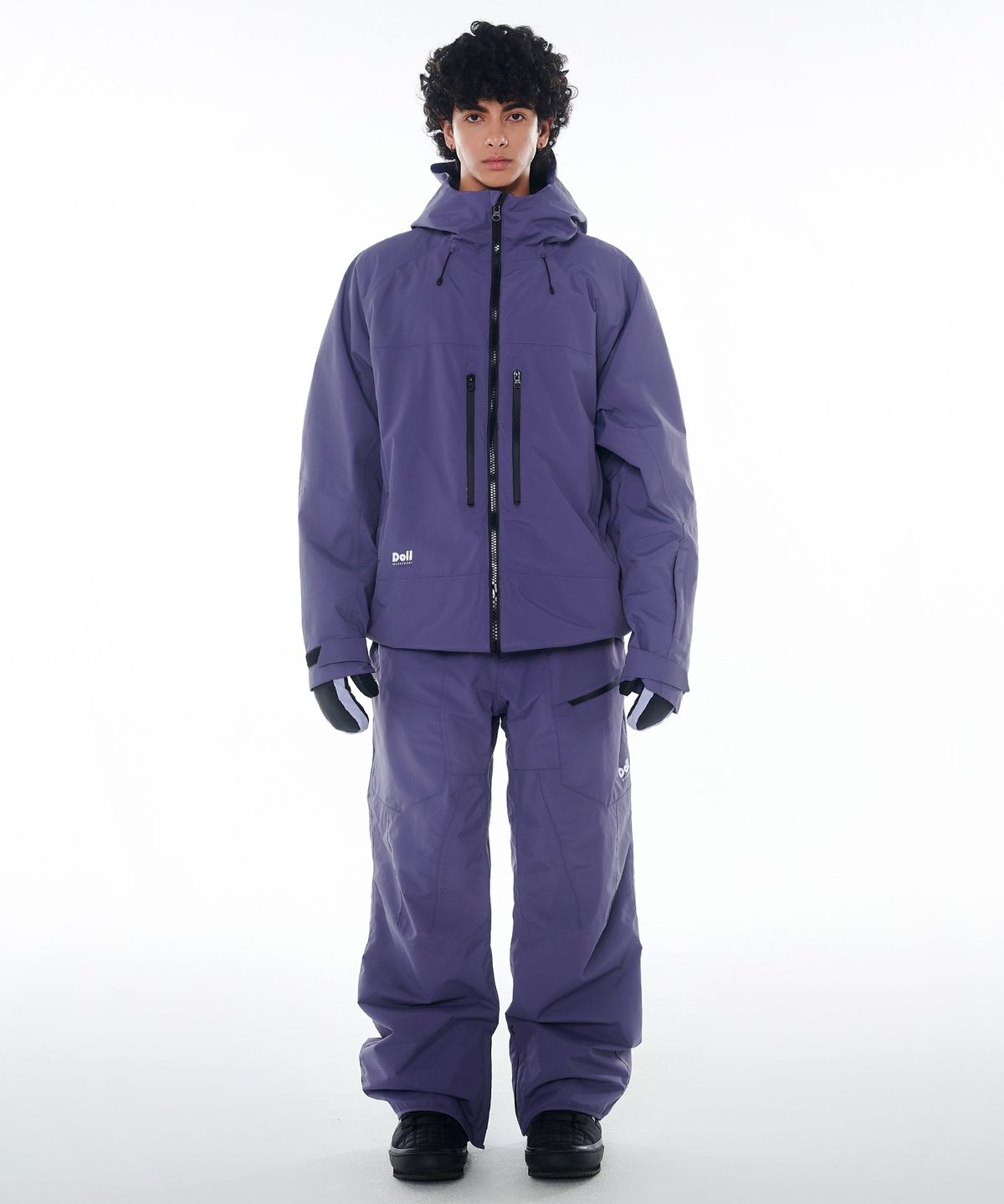 돌아우터웨어(DOLL OUTERWEAR) 2425 보니타 자켓&팬츠 보드복 세트 퍼플 남녀공용