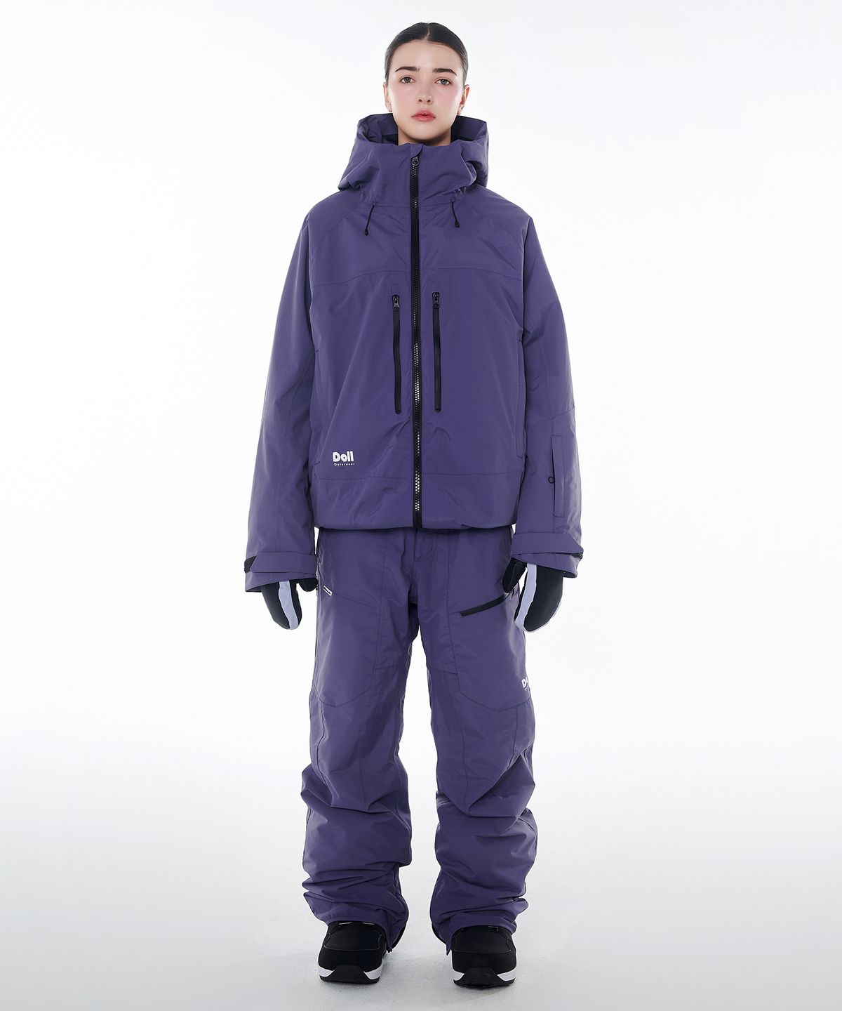 돌아우터웨어(DOLL OUTERWEAR) 2425 보니타 자켓&팬츠 보드복 세트 퍼플 남녀공용