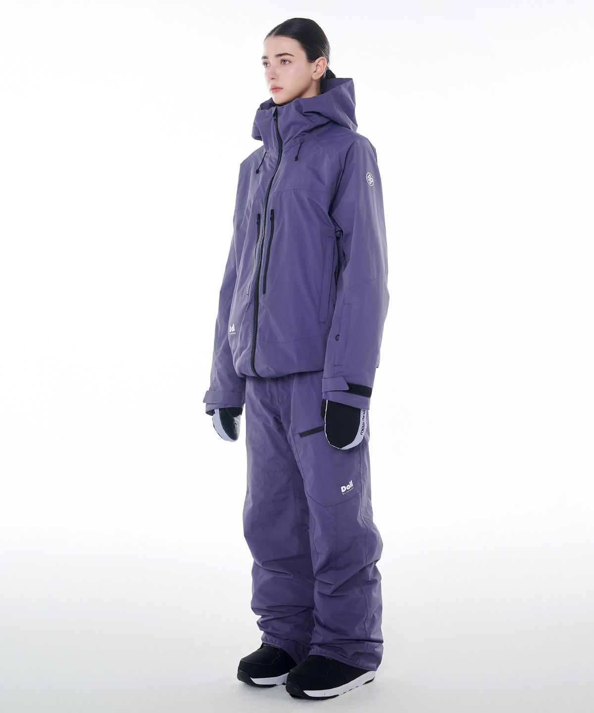 돌아우터웨어(DOLL OUTERWEAR) 2425 보니타 자켓&팬츠 보드복 세트 퍼플 남녀공용