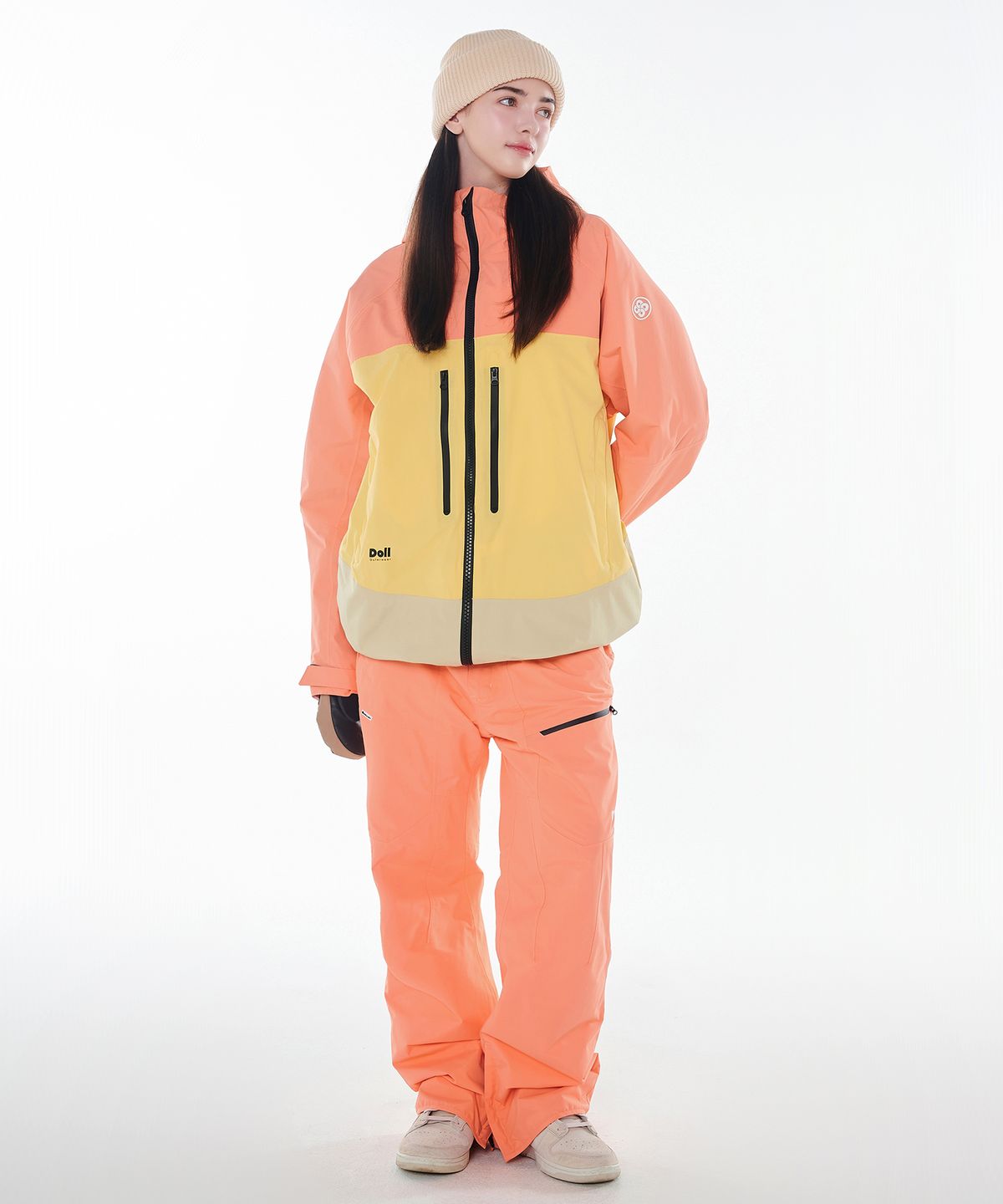 돌아우터웨어(DOLL OUTERWEAR) 2425 보니타 자켓&팬츠 보드복 세트 피치 남녀공용