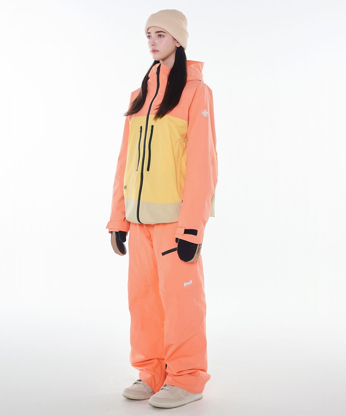 돌아우터웨어(DOLL OUTERWEAR) 2425 보니타 자켓&팬츠 보드복 세트 피치 남녀공용