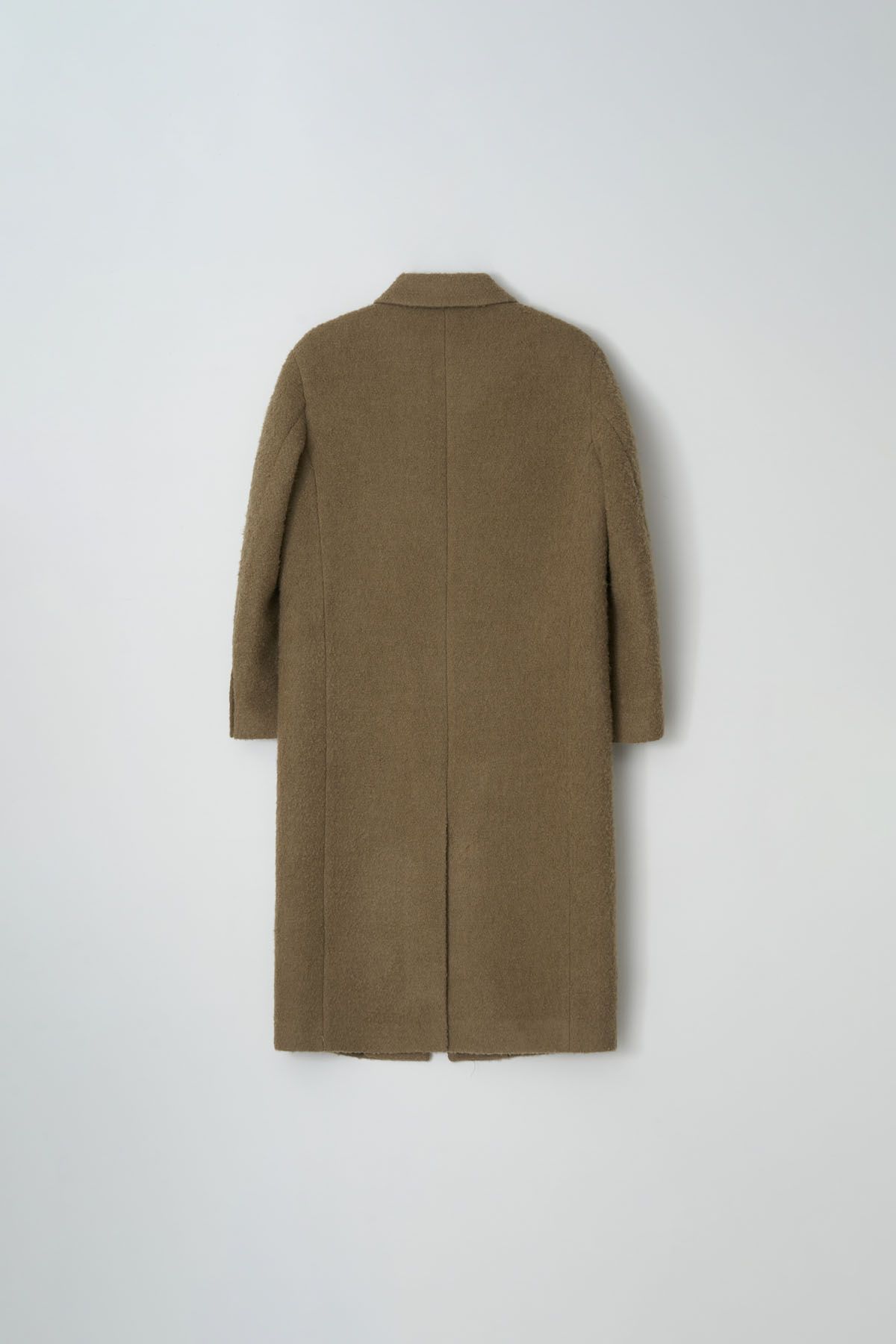 더페니(THE PENNY) THREE BUTTON ALPACA LONG COAT - Khaki Beige