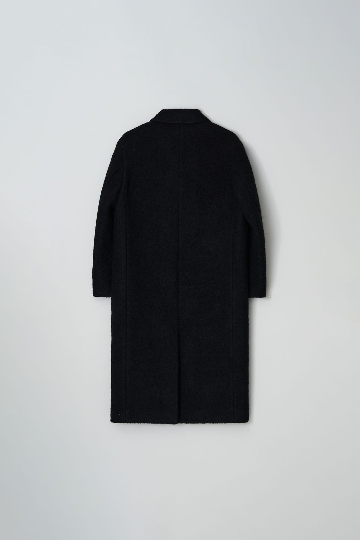 더페니(THE PENNY) THREE BUTTON ALPACA LONG COAT - Black