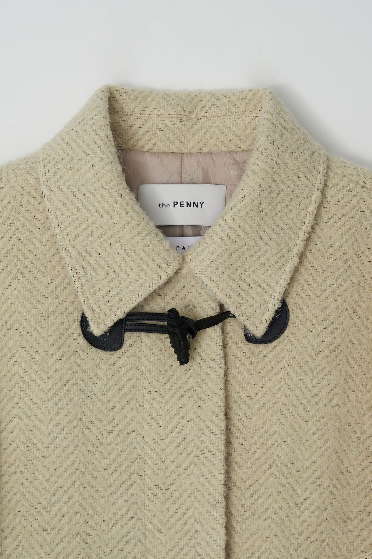 더페니(THE PENNY) WOOL DUFFLE SHORT COAT - Butter
