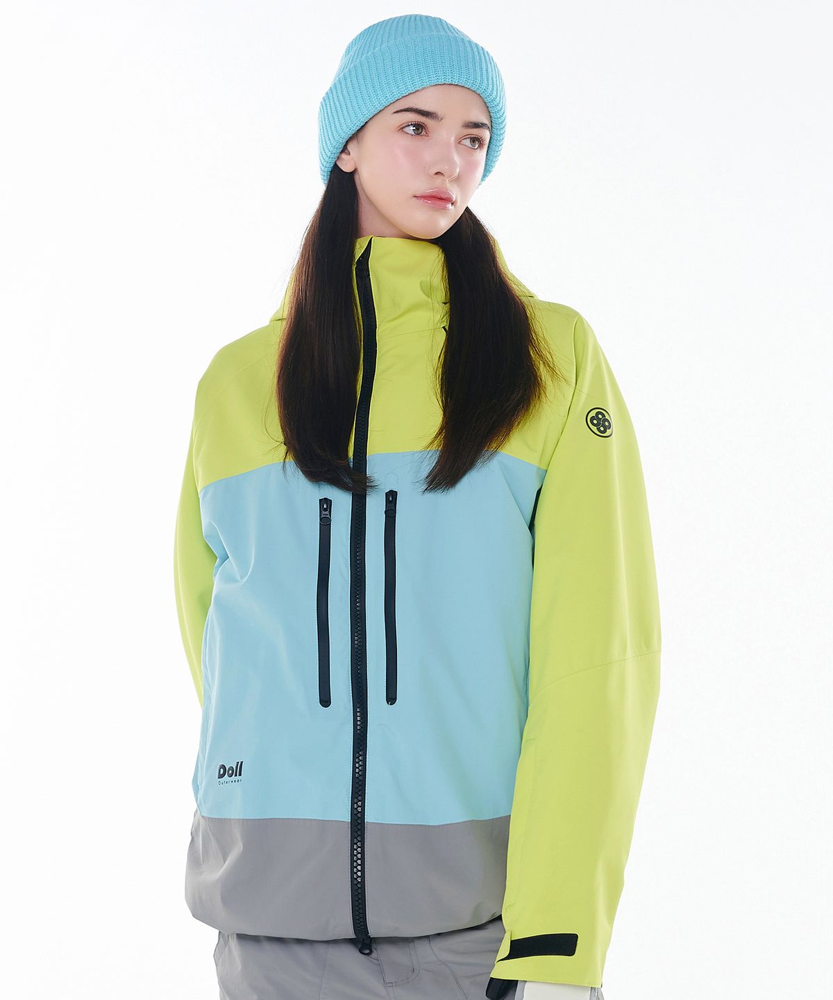 돌아우터웨어(DOLL OUTERWEAR) 2425 보니타 보드복 자켓 라임 남녀공용