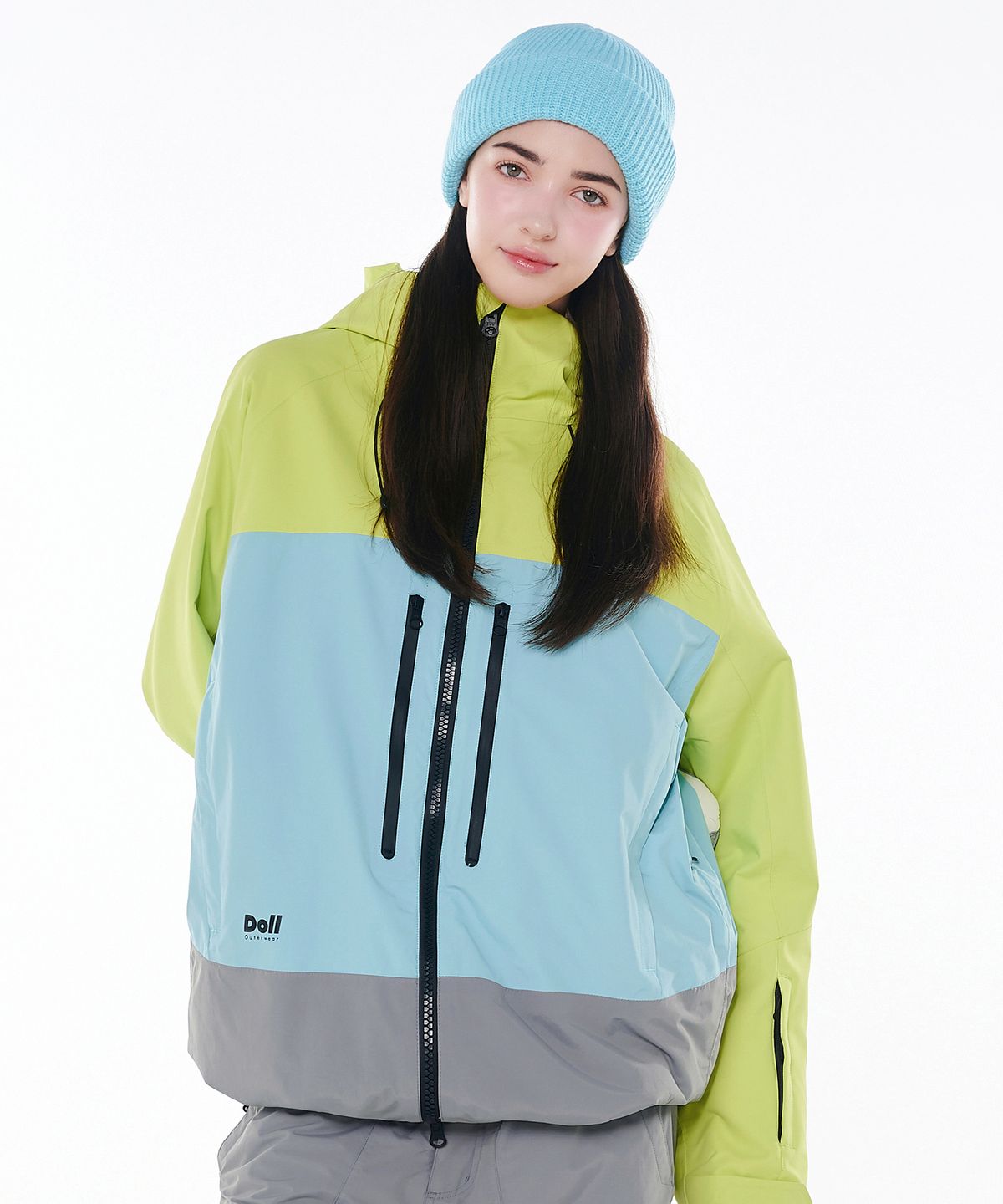 돌아우터웨어(DOLL OUTERWEAR) 2425 보니타 보드복 자켓 라임 남녀공용