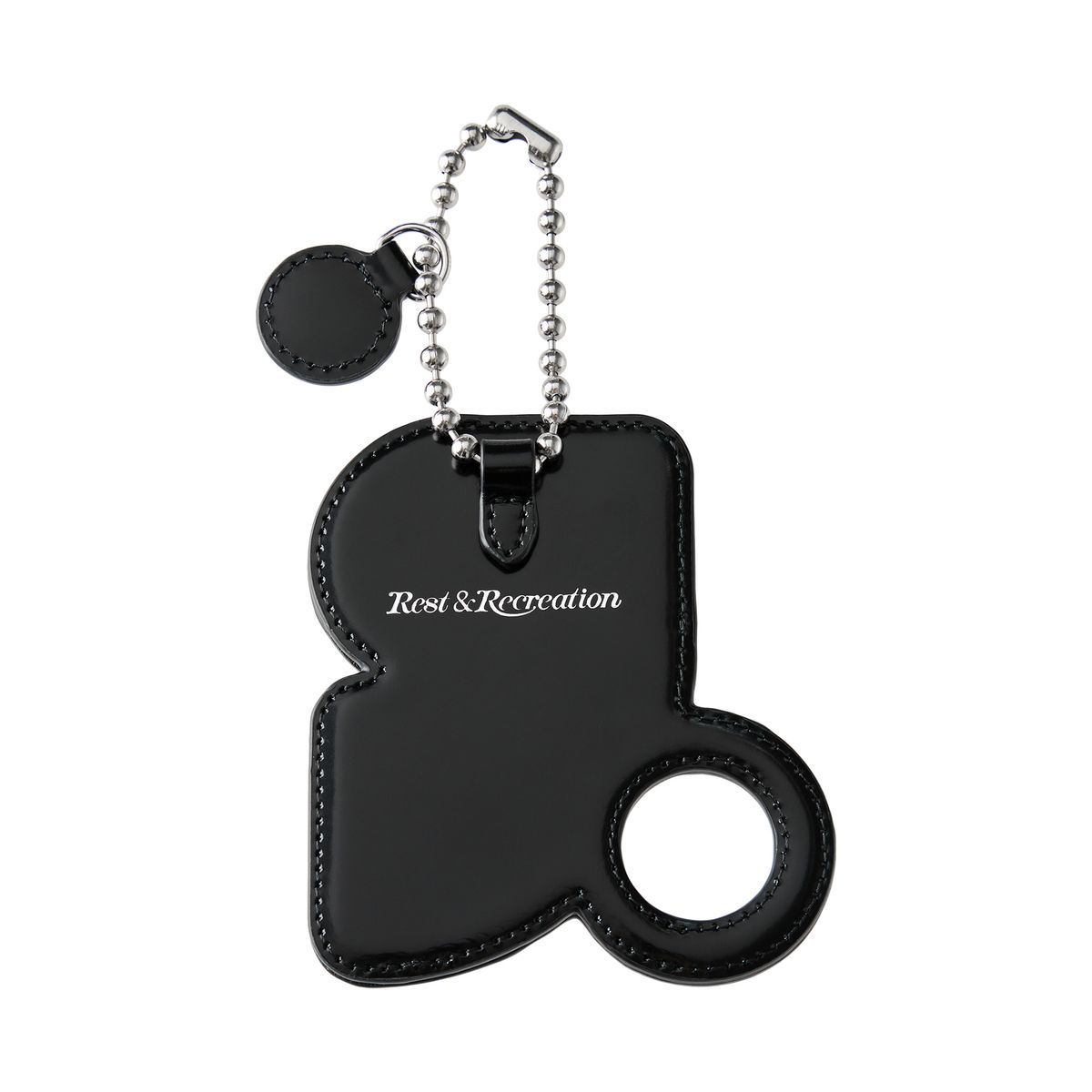 레스트앤레크레이션(REST&RECREATION) MIRROR CARD HOLDER KEYRING - BLACK