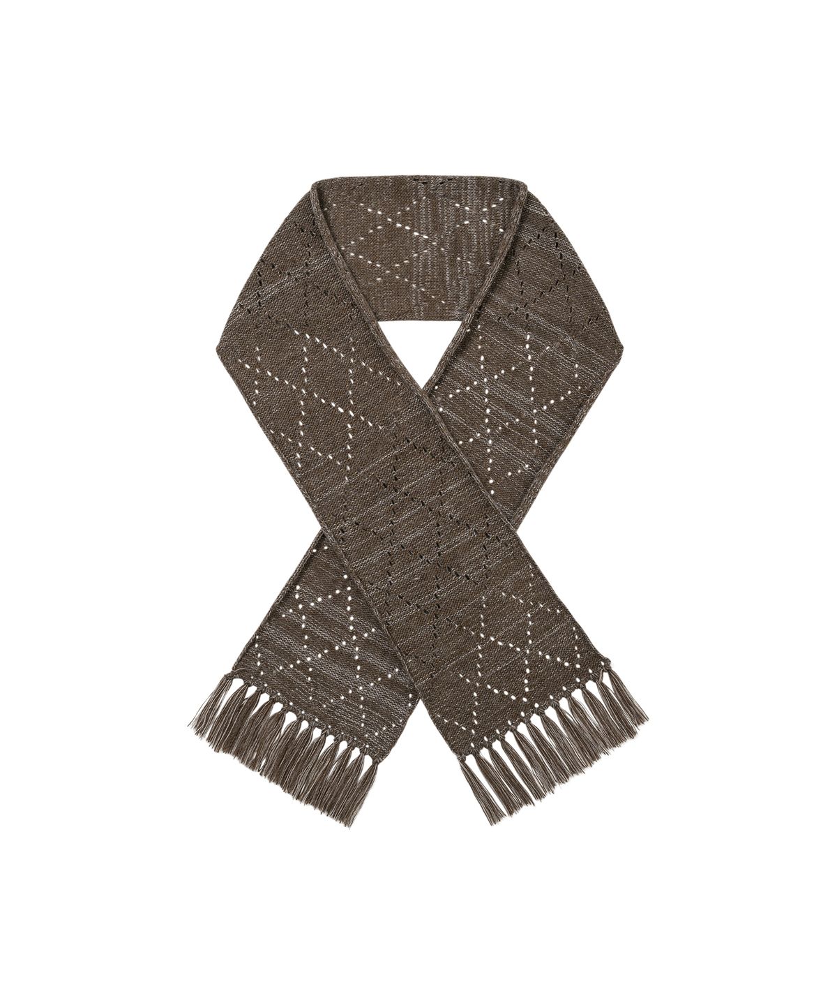 웰빙익스프레스(WELLBEING EXPRESS) Alpaca Crochet Muffler Brown