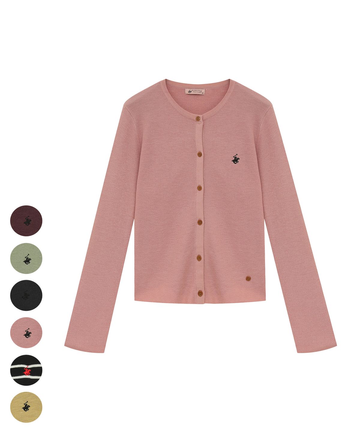 비버리힐스 폴로클럽(BHPOLOCLUB) 여성 루즈핏 골지 니트 가디건 9Color TK288