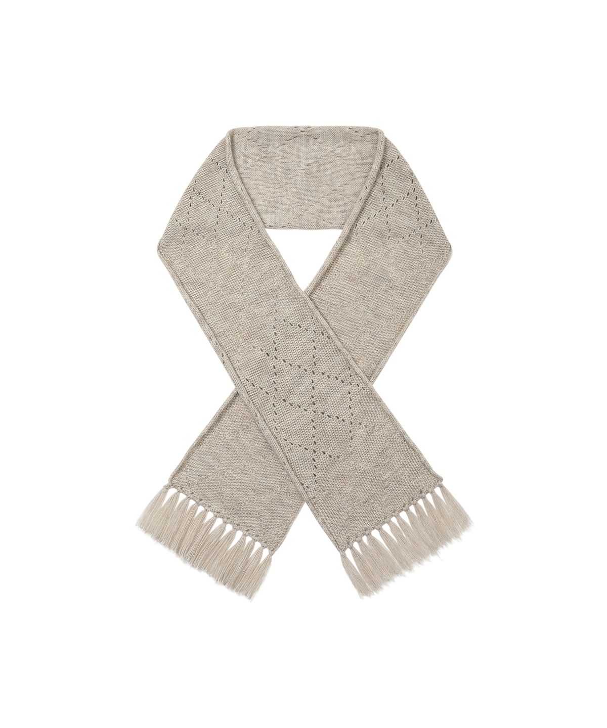 웰빙익스프레스(WELLBEING EXPRESS) Alpaca Crochet Muffler Oatmeal